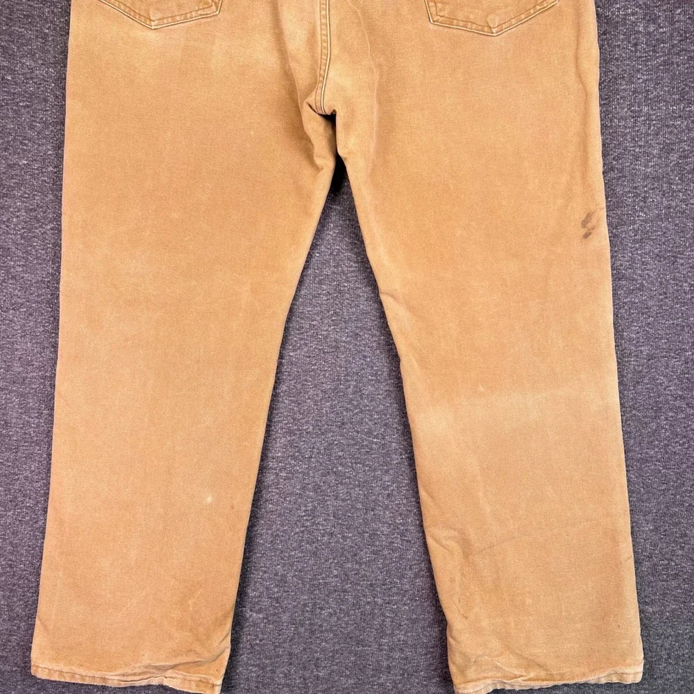 Carhartt‎ Pants Mens 40x30 Tan Duck Canvas Relaxed Workwear Brown Rugged Utility